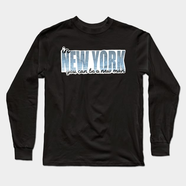 In New York Blue Long Sleeve T-Shirt by Tabletop Adventurer